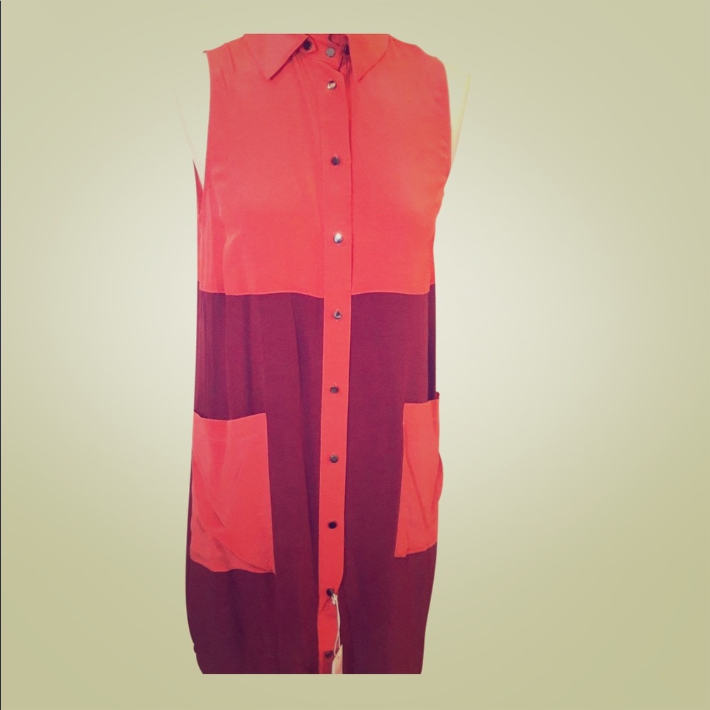 Derek Lam Colorblock Sleeveless Dress